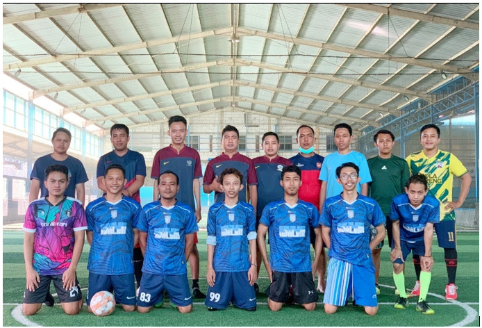 SDNU Banat-Banin dan MI Murni Sunan Drajat akrab di laga silaturrahmi futsal