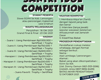 Santri Idol Competition 2021 Se-Kabupaten Lamongan