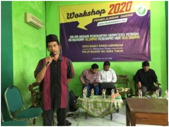 WORKSHOP DARING BERSAMA TIM IT PW LP MA’ARIF NU JATIM, SDNU BANAT-BANIN